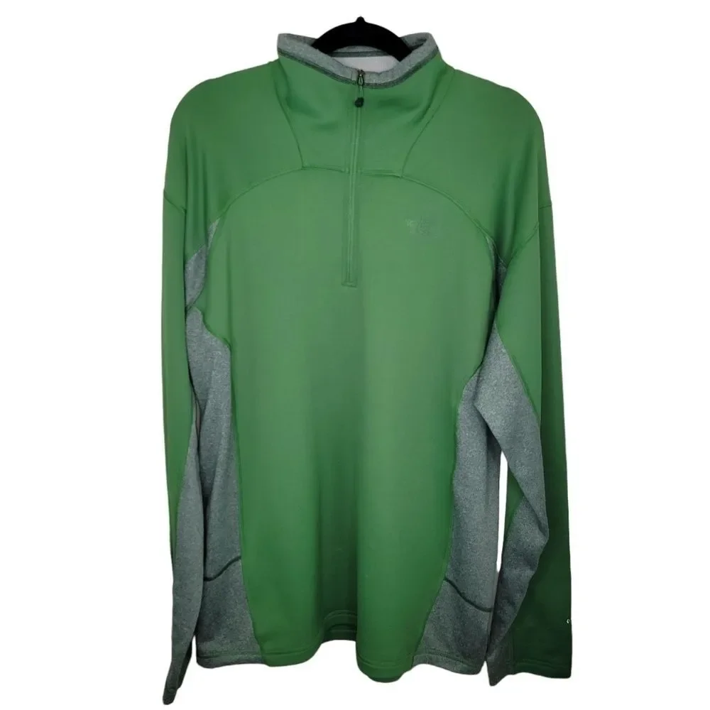 The North Face Men's Concavo 1/4 Zip Pullover green Large